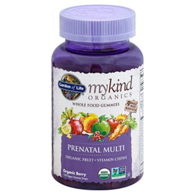 Gol Mykind Organics Prenatal Multi Berry Gummy - 120CT - Image 1