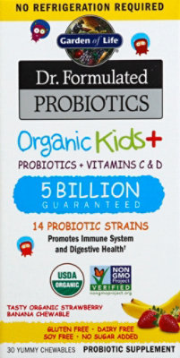 Gol Dr. Formulated Probiotics Organic Kids Chewables - 30CT - Image 2
