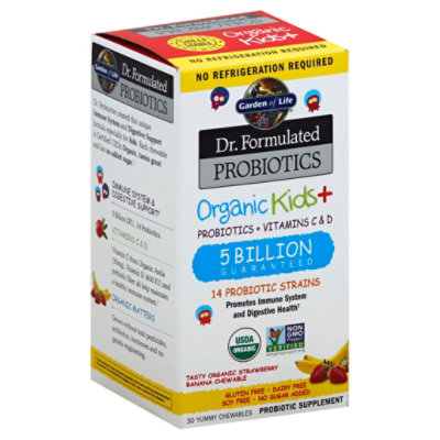 Gol Dr. Formulated Probiotics Organic Kids Chewables - 30CT - Image 1