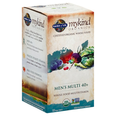 Gol Mykind Organics Mens 40 Multi Tablets - 120CT - Image 1