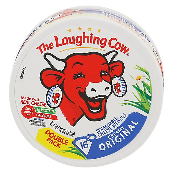 The Laughing Cow Double Pack Creamy Original Cheese Spread - 12 Oz