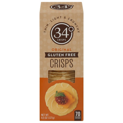 34 Degrees Crisps Bread Original Gluten Free - 4.5 OZ - Image 3