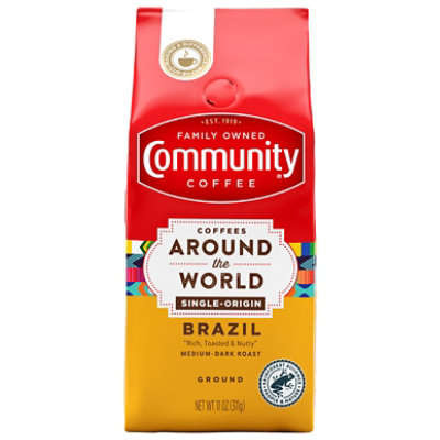 Community Coffee Around The World Brazil Med-dark Roast Ground Coffee - 11 OZ - Image 3