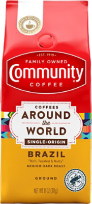 Community Coffee Around The World Brazil Med-dark Roast Ground Coffee - 11 OZ - Image 2