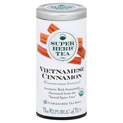 The Republic of Tea Organic Super Herb Tea Vietnamese Cinnamon - 36 Count - Image 3