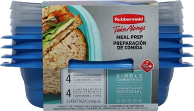 Rubbermaid Take Along On The Go Square - 4CT - Image 4