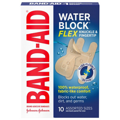 Bandaid Wtrblck Flx Knck&fngr Assrt - 10 CT