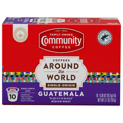 Community Coffee Around The World Guatemala Medium Roast Single Serve - 10 CT - Image 3