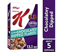 Special K Breakfast Cereal Chocolatey Dipped Flakes with Almonds - 13.1 Oz