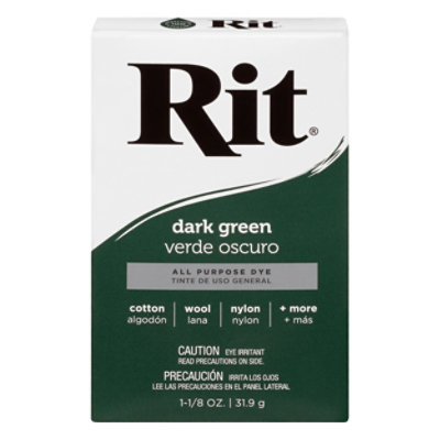 Rit Dark Green Number 35 Powder Fabric Dye - 1.125 OZ - Image 3