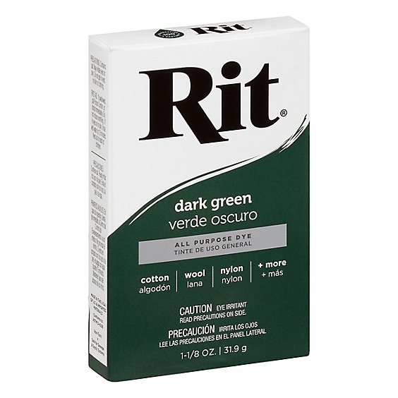 Rit Dark Green Number 35 Powder Fabric Dye - 1.125 OZ