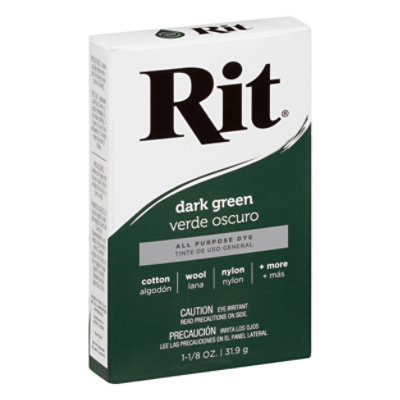 Rit All Purpose Dye, Dark Green - 1.125 oz