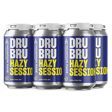 Dru Bru Hazy Session Ipa In Cans - 6-12 FZ - Image 1