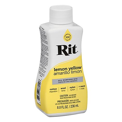 Rit Yellow Number 1 Liquid Fabric Dye - 8 FZ