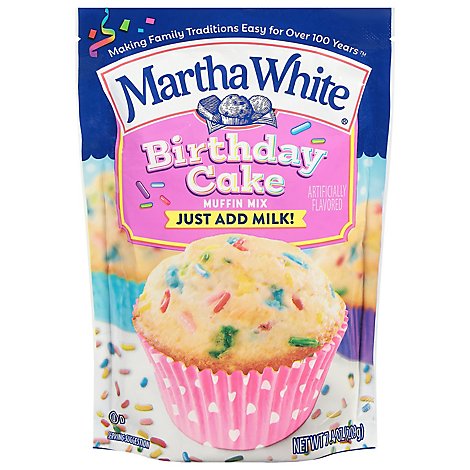 Martha White Birthday Cake Muffin Mix - 7.4 OZ