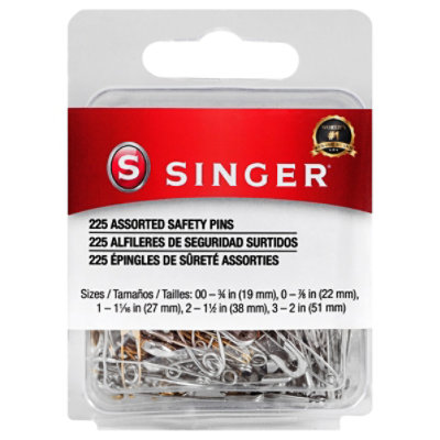 Singer Safety Pins Value Pack - 225 CT - Image 1