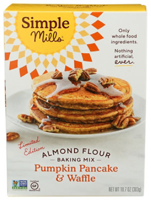 Simple Mills Almond Flour Pumpkin Pancake & Waffle Mix - 10.7 Oz - Image 1