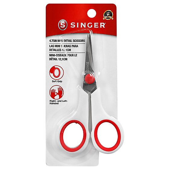 Singer 4.75 Inch Stainless Steel Embroidered Scissors - EA