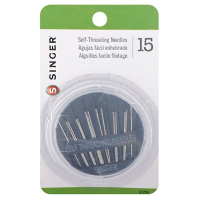 Singer Self Threading Needles 15 CT Safeway