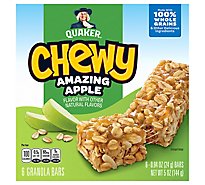 Quaker Chewy Granola Bars Amazing Apple 6 Count - 5 Oz