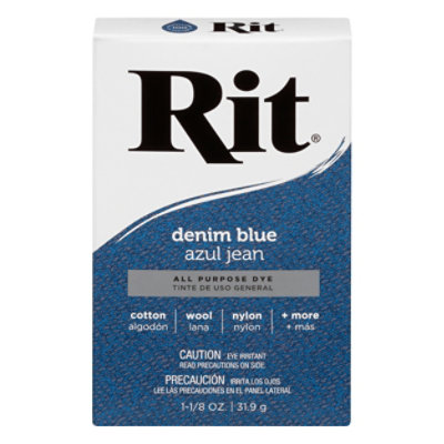 Rit Denim Blue Number 36 Powder Fabric Dye - 1.125 OZ - Image 3