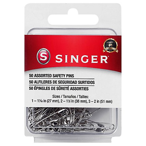 Singer Astd Steel Safety Pins - 50 CT