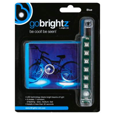 Go Brightz Blue Led Bicycle Frame Light - 12 CT
