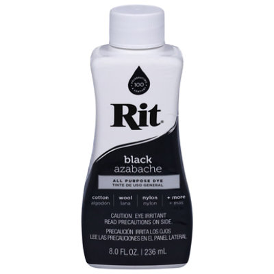 Rit Dye Liquid Wide Selection of Colors 8 Oz. (Black)