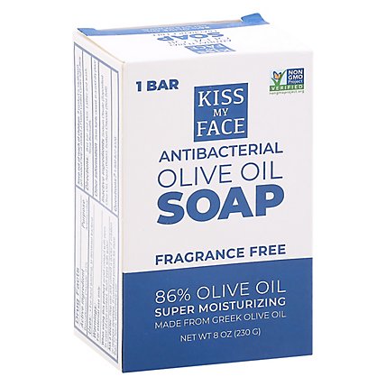 Kiss My Face Bar Soap Anti-bacterial - 8 OZ - Image 1
