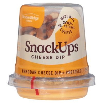 Glacier Ridge Farms Cheddar Cheese Spread & Pretzel Chips 2.5 OZ