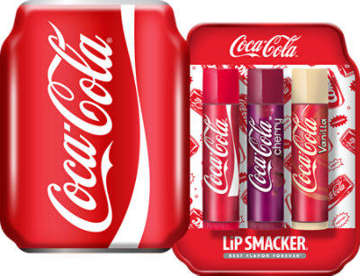 3 Piece Lip Balm Tin Coca Cola - EA