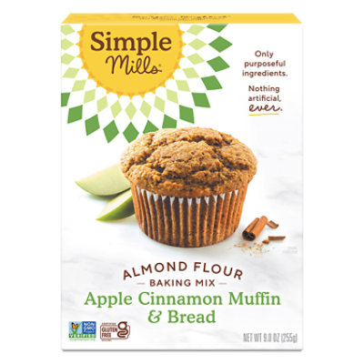 Simple Mills Muffin Mix Apple Cinnamon - 9 OZ - Image 1