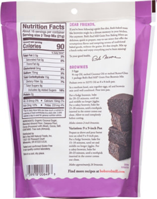 Bob's Red Mill Grain Free Brownie Mix - 12 Oz - Image 5