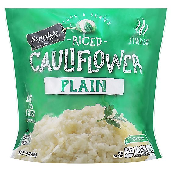 Signature SELECT Plain Riced Cauliflower - 12 Oz