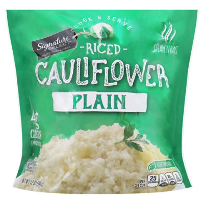 Signature Select Riced Cauliflower Plain - 12 OZ