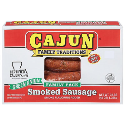 Cajun smoked sausage hotsell