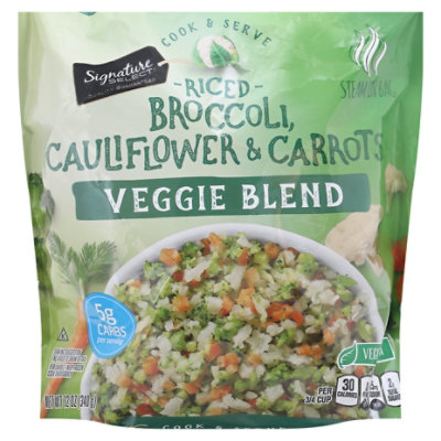 Signature SELECT Riced Broccoli Cauliflower Carrots Veggie Blend - 12 Oz - Image 4