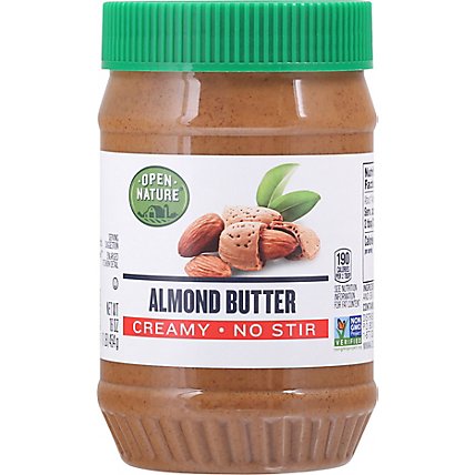 Open Nature Almond Butter Creamy No Stir - 16 Oz - Image 2