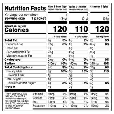 Quaker Instant Oatmeal Low Sugar Variety - 9.3 OZ - Image 3