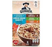 Quaker Instant Oatmeal Low Sugar Variety - 9.3 OZ