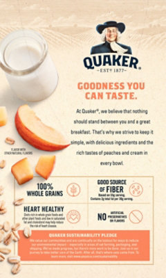 Quaker Instant Oatmeal Peaches & Cream - 8.4 OZ - Image 6