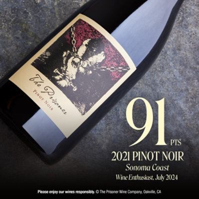 The Prisoner Sonoma Coast Pinot Noir Red Wine - 750 Ml - Image 5