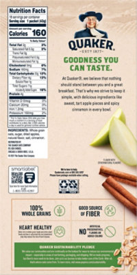 Quaker Apple & Cinnamon Instant Oatmeal - 27.3 OZ - Image 6