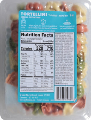 O Sole Mio Tortellini Tri-color Pasta & Cheese - 9 OZ - Image 5