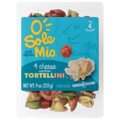 O Sole Mio Tortellini Tri-color Pasta & Cheese - 9 OZ - Image 1
