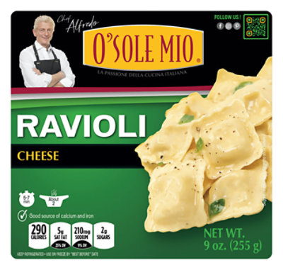 O Sole Mio Ravioli 4 Cheese - 9 OZ - Image 1