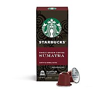 Starbucks Dark Single Origin Sumatra Nespresso Coffee Pods - 10 CT