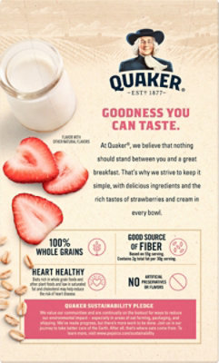 Quaker Instant Oatmeal Strawberries And Cream - 8.4 OZ - Image 6