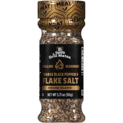 McCormick Grill Mates Coarse Black Pepper & Flake Salt Seasoning - 5.71 Oz