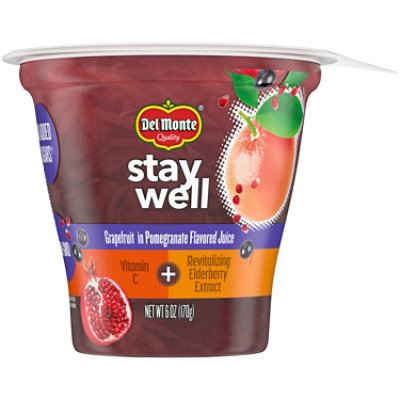 Del Monte Stay Well Grapefruit In Pomegranate Flavored Juice 6oz Cup - 6 OZ - Image 1